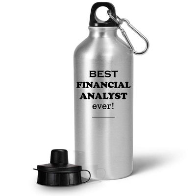 Appreciation Gifts Idea for Financial Analyst Water Bottle Tumbler 20oz Portable Drinkware - Professional CFA Chartered Finance Office Funny Cute Recognition Award Thank You Award - BestEver