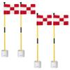 KINGTOP Golf Flagstick Mini, Putting Green Flag for Yard, 3 Feet Flagpole 2-Section Design, Golf Pin Flags Hole Cup Set, 4" Putting Cup, 4-Pack view 1