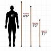 Bamboo Stick for Walking, Balance, Strength Training, Stretching & Added Mobility view 3