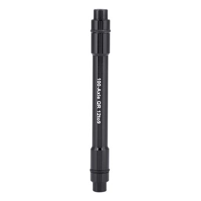 Quick Release Thru Axle Adapter, Thru Axle Fork Mount, Thru Axle Skewer Adapter, 12mm Front Thru Axle to 9mm Thru Axle Fork Adapter(Black)