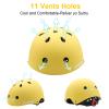 CELOID Kids Bike Helmet,Toddler Skateboard Helmets for Ages 5-8-9 Years Boys GirlsAdjustable Multi-Sport Bicycle Skateboarding Football Roller Skating Scooter Rollerblade Balance Bike Helmet,Yellow view 4