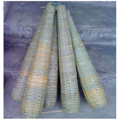 Bamboo Woven Long Baskets, Strip Cages, Outdoor Fishing Baskets, Bamboo Products Fishing Gear, Basket Fishing Gear, 65cm Height-1 Pack