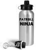 Art by Chelsydale Funny Cute Gag Gifts for Payroll Clerk - Payroll Ninja Water Bottle Tumbler 20oz Portable Drinkware - Office Desk Dcor Pay Roll Women Men view 2