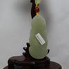 3" China Certified Nature Hetian Nephrite Jade Blessing Guanyin Hand Carved Necklace Pendant 8988 view 4