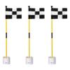 KINGTOP Golf Flagstick Mini, Putting Green Flag for Yard, 3 Feet Flagpole 2-Section Design, Golf Pin Flags Hole Cup Set, 4" Putting Cup, 3-Pack view 1