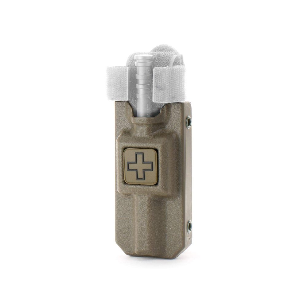 Eleven 10 Rigid TQ Case for C-A-T Tourniquet, Ranger Green, MOLLE Attachment
