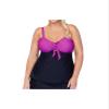 Raisins Curve Women's Plus Size Costa Blanca Zanzibar Tankini Swim Top E841045 16W Baya view 1