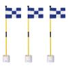 KINGTOP Golf Flagstick Mini, Putting Green Flag for Yard, 3 Feet Flagpole 2-Section Design, Golf Pin Flags Hole Cup Set, 4" Putting Cup, 3-Pack view 1