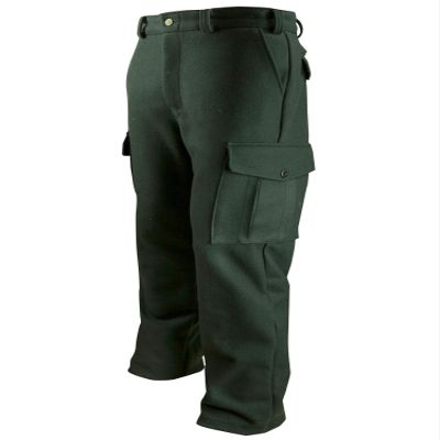 Dark Green Heavyweight Wool Hunting and Shooting Cargo Pants to Size 52 Made in Canada 234 (32W x 33L)