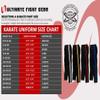 UFG Martial Arts Striped Karate Pants Cotton & Polyester Blended - Kids Adults Unisex (Red, 2) view 4