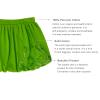 The Season Essentials Kidsy Toddler Baby Girls Embroidery Bubble Skirt  Peruvian Pima Cotton, Balloon Skirt, Elastic Waist, Pull-On, Solid Colors, Acid Green, 3 view 4