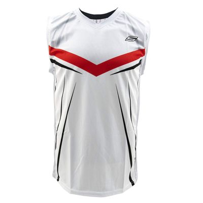 Social Paintball Sleeveless Jersey, Silver Streak with Mesh Sides (2X-Large)