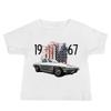 1967 Silver Sports Car American Classic Muscle Car Baby Jersey Short Sleeve Tee
