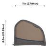 Allen Company Axial 9 in. Handgun Soft-Sided Case, Black/Taupe view 2
