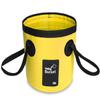 BANCHELLE Collapsible Bucket Water Container Portable Folding Camp Wash Basin for Outdoor Traveling Hiking Fishing Car Washing Gardening Camping (Yellow, 12L) view 1