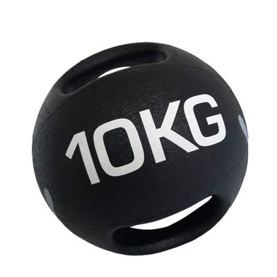 Medicine Balls Double Handle Rubber Elastic Medicine Ball, Non-Slip and Wear-Resistant Fitness Ball, 3kg/4kg/5kg/6kg/7kg/8kg/9kg/10kg (Size : 10kg/22lbs)