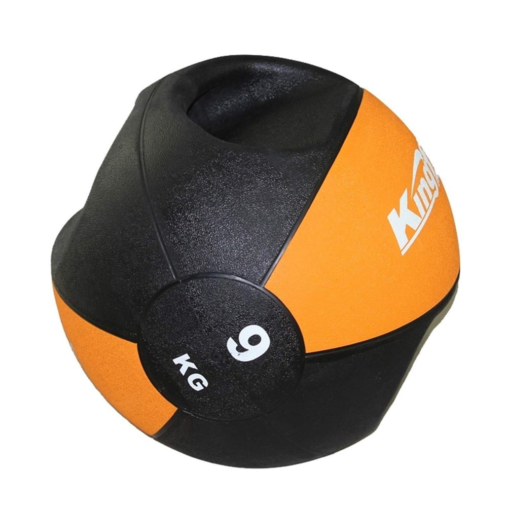 Medicine Balls Binaural Medicine Ball, Boxing Training Strength Training Core Training Rubber Bouncy Ball, 9kg/19.8lb
