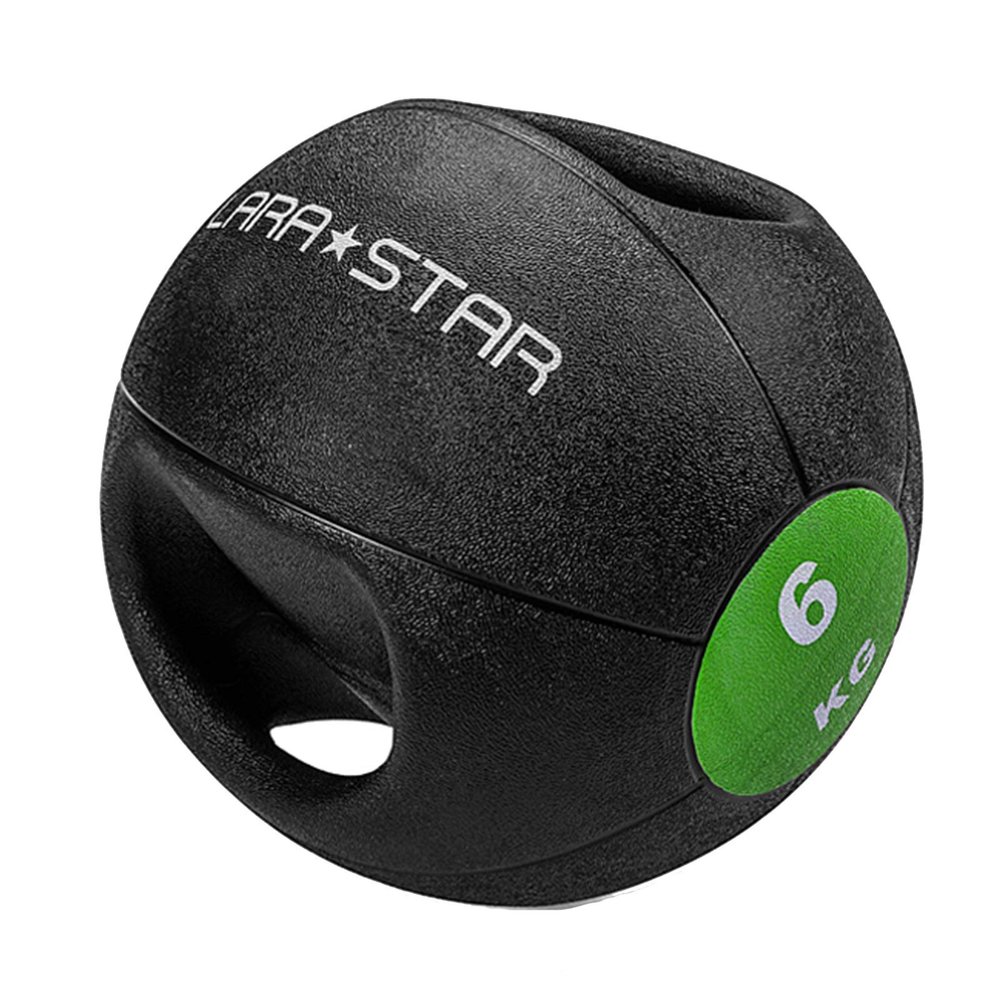 Medicine Balls Binaural Rubber Elastic Medicine Ball, Non-Slip Wear-Resistant Sports Fitness Training Ball, 3kg/4kg/5kg/6kg/7kg/8kg/ 9kg (Size : 6kg/13.2lb)