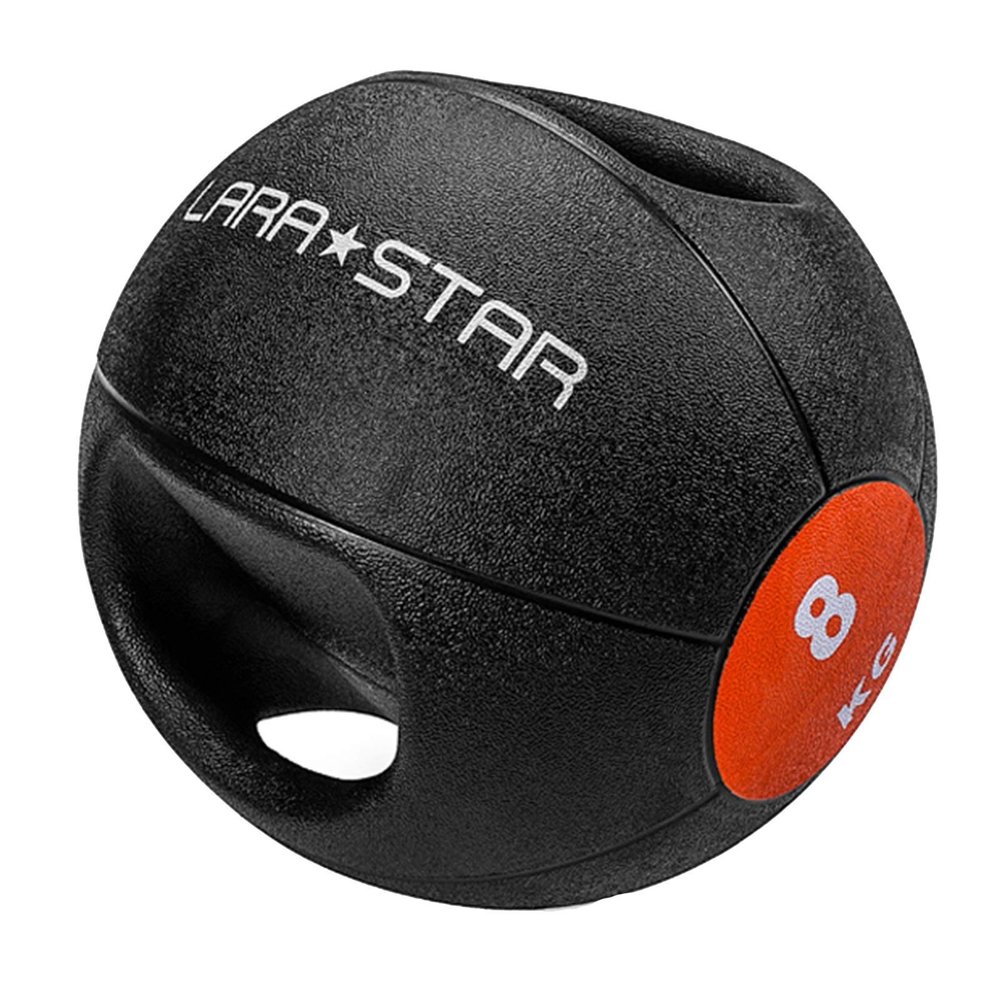 Medicine Balls Binaural Rubber Elastic Medicine Ball, Adult Aerobics Core Training Muscle Training Fitness Ball, 8kg/17.6lb
