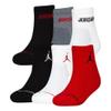 Jordan Boys 6-Pk. Ankle Cushioned Socks, Gym Red/Black, 9-11 view 1