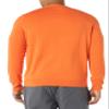 Amazon Essentials Men's Long-Sleeve Crewneck Sweater, 100% Cotton, Big & Tall Options Available, Orange, Large view 4