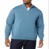 Amazon Essentials Men's 100% Cotton Quarter-Zip Sweater, Blue, XX-Large view 3