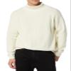 Amazon Essentials Men's 100% Cotton Rib Knit Turtleneck Sweater, Ivory, Large view 3
