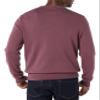 Amazon Essentials Men's Long-Sleeve Crewneck Sweater, 100% Cotton, Big & Tall Options Available, Plum, XX-Large view 2