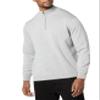 Amazon Essentials Men's 100% Cotton Quarter-Zip Sweater, Medium Grey Heather, Medium view 3