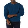Amazon Essentials Men's Long-Sleeve Soft Touch Waffle Stitch Crewneck Sweater, Blue, Large view 1