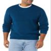 Amazon Essentials Men's Long-Sleeve Soft Touch Waffle Stitch Crewneck Sweater, Blue, Large view 3