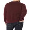 Amazon Essentials Men's Long-Sleeve Soft Touch Waffle Stitch Crewneck Sweater, Burgundy, Small view 4