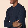 Amazon Essentials Men's Long-Sleeve Soft Touch Henley Sweater, Navy, X-Large view 4