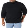 Amazon Essentials Men's 100% Cotton Rib Knit Turtleneck Sweater, Black, X-Large view 3