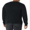 Amazon Essentials Men's Long-Sleeve Soft Touch Waffle Stitch Crewneck Sweater, Black, Large view 2