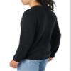 Amazon Essentials Men's Long-Sleeve Soft Touch Waffle Stitch Crewneck Sweater, Black, Large view 3