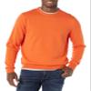 Amazon Essentials Men's Long-Sleeve Crewneck Sweater, 100% Cotton, Big & Tall Options Available, Orange, X-Large view 1