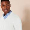 Amazon Essentials Men's V-Neck Pullover Sweater (Available in Big & Tall), Ivory, Large view 4