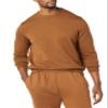 Amazon Essentials Men's Long-Sleeve Crewneck Sweater, 100% Cotton, Big & Tall Options Available, Toffee Brown, Small view 3