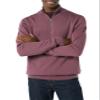 Amazon Essentials Men's 100% Cotton Quarter-Zip Sweater, Plum, Medium view 3