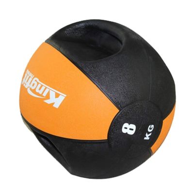 Medicine Balls Binaural Medicine Ball, Strength Training Core Training Balance Training Rubber Bouncy Ball, 8kg/17.6lb