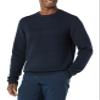 Amazon Essentials Men's Long-Sleeve Soft Touch Waffle Stitch Crewneck Sweater, Navy, X-Small view 1