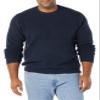 Amazon Essentials Men's Long-Sleeve Soft Touch Waffle Stitch Crewneck Sweater, Navy, X-Small view 3