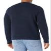 Amazon Essentials Men's Long-Sleeve Soft Touch Waffle Stitch Crewneck Sweater, Navy, X-Small view 4