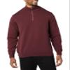 Amazon Essentials Men's 100% Cotton Quarter-Zip Sweater, Burgundy, X-Small view 3