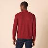 Amazon Essentials Men's Long-Sleeve Soft Touch Cotton Blend Henley Sweater, Red, X-Small view 2
