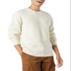 Amazon Essentials Men's Long-Sleeve Soft Touch Waffle Stitch Crewneck Sweater, Ivory, Small view 1