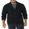 Amazon Essentials Men's Long-Sleeve Soft Touch Shawl Collar Cardigan, Black, X-Large view 1
