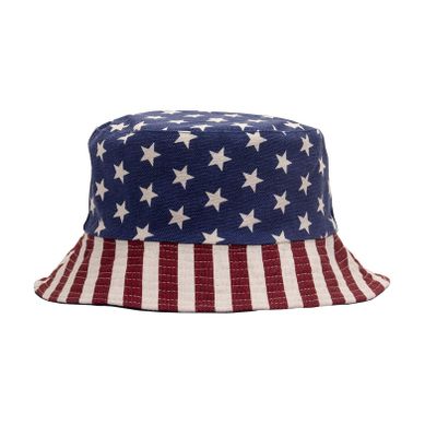 GTHTTT Bucket Hat Flag Stripes Star Cotton Basin Cap Sun Fisherman Hat