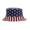 GTHTTT Bucket Hat Flag Stripes Star Cotton Basin Cap Sun Fisherman Hat
